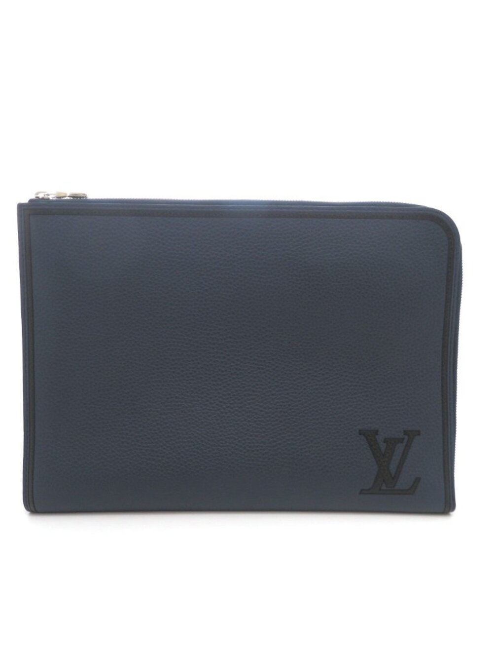 Louis Vuitton Pochette Jules GM Clutch Taurillon Navy Black
